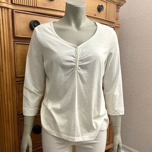 Women’s Kim Rogers 3/4 Sleeves Peasant Top Excnt Cond Sz Petite XL
